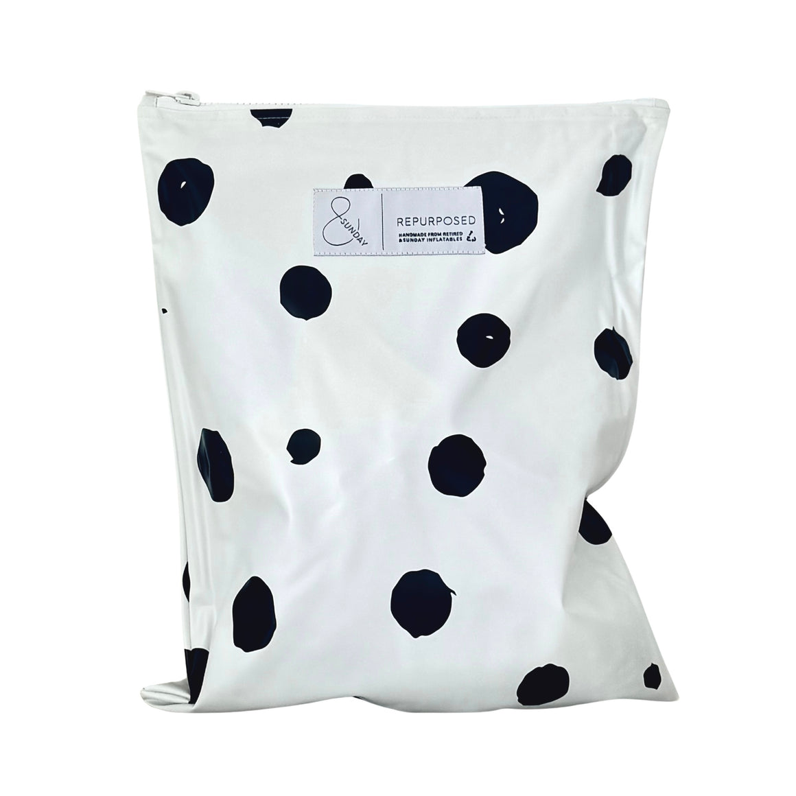 Bubbles White Repurposed Wet Bag -Regular