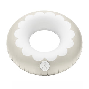 SCALLOP OVERSIZED POOL TUBE- CLAY