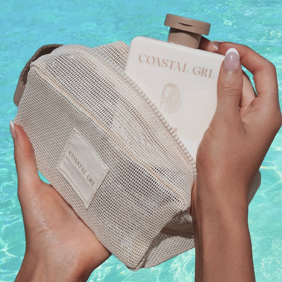 Coastal GRL Pre-Swim + Mesh Bag Set