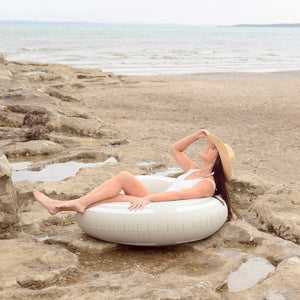 SPORTY OVERSIZED POOL TUBE- CLAY