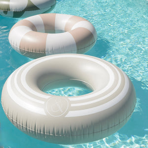 SPORTY OVERSIZED POOL TUBE- CLAY